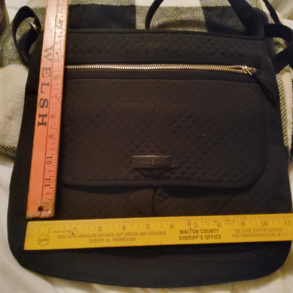 Vera Bradley Handbags - Vera Bradley Black Quilted Crossbody Bag